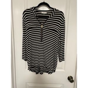 XL Calvin Klein zip up blouse
